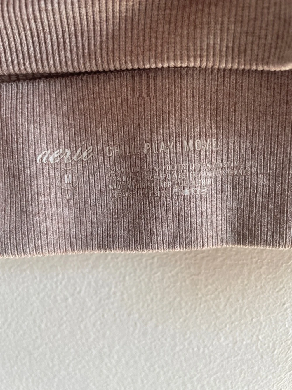 aerie Mauve Taupe Ribbed Crop Tank - Picture 2 of 4